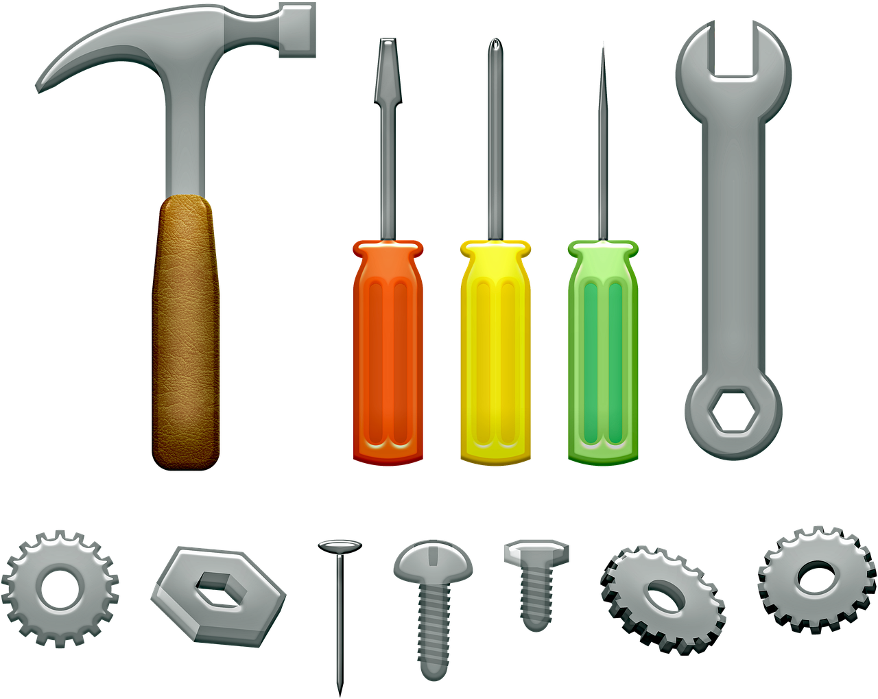 Tools Hammer Wrench Screwdriver  - 7089643 / Pixabay